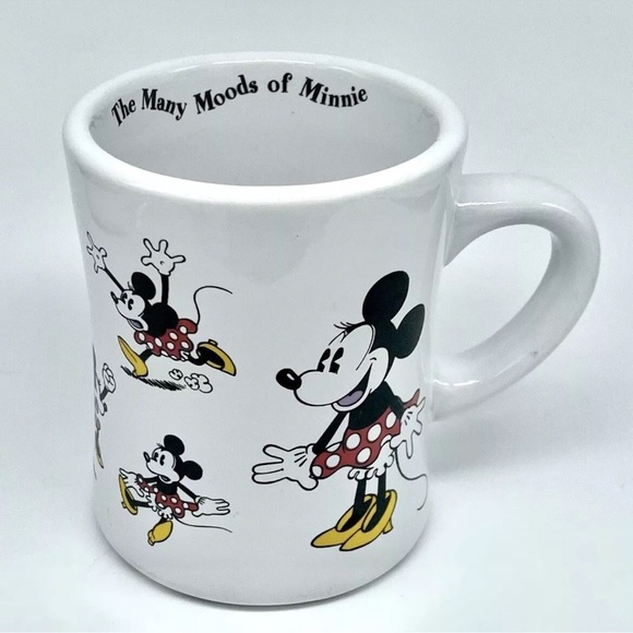 DISNEY Store "The Many Moods of Minnie" White Minnie Mouse Ceramic Mug Cup 12 oz - Picture 5 of 7